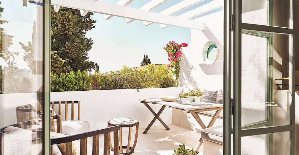 Uitzicht vanaf balkon