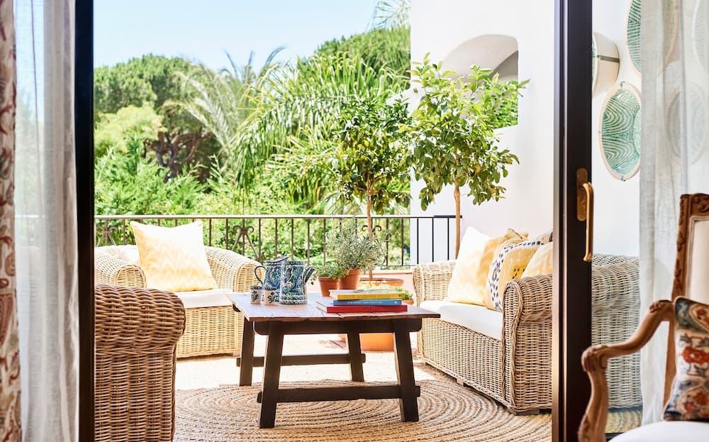 Uitzicht vanaf balkon