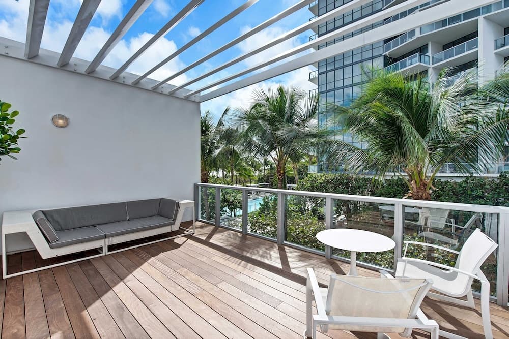 Uitzicht vanaf balkon