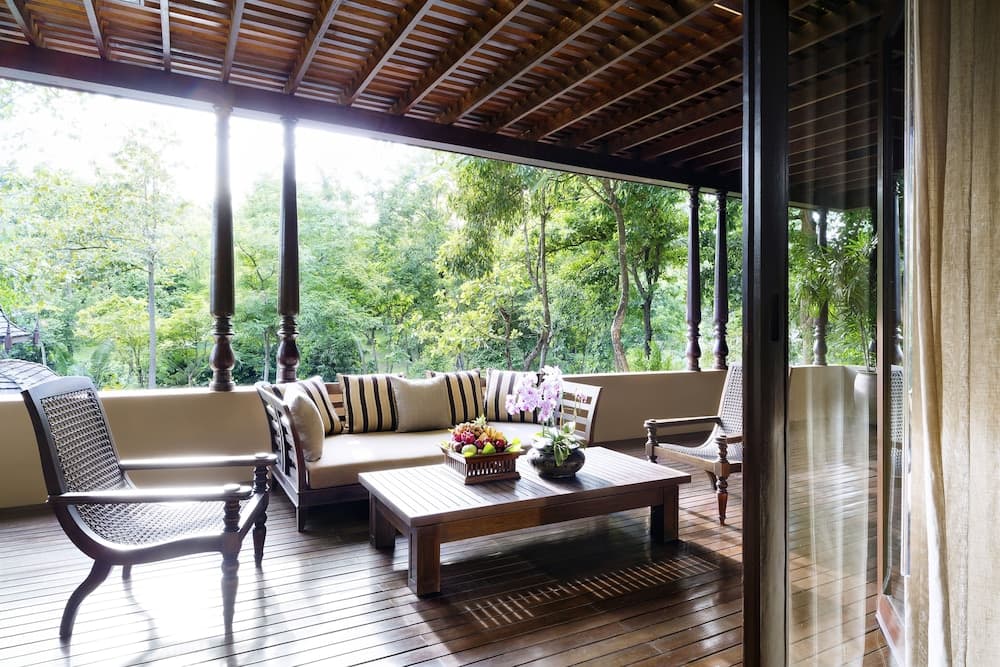 Uitzicht vanaf balkon