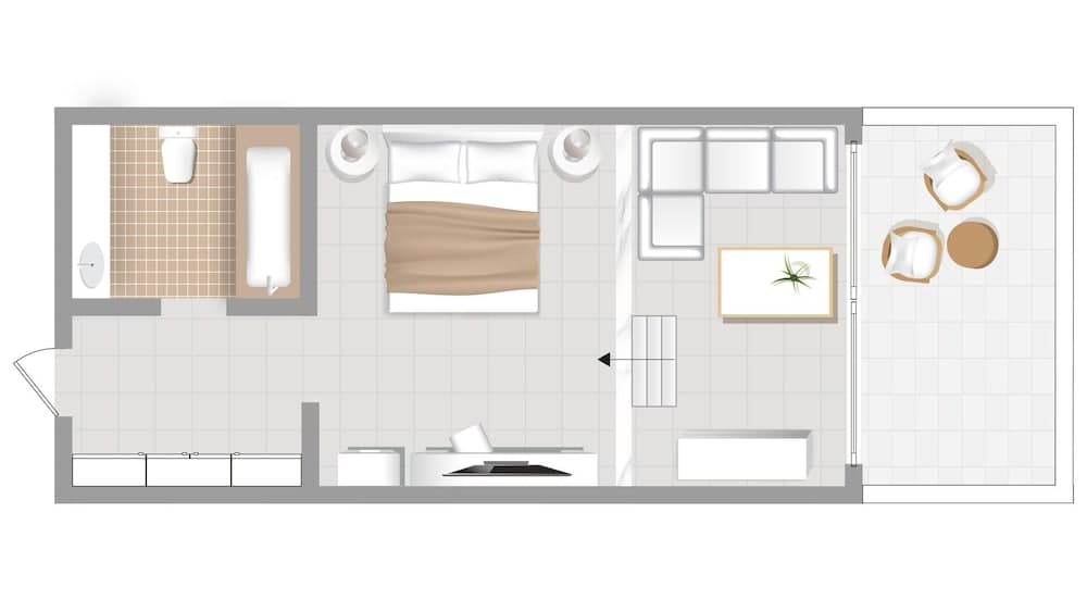 Voorkant van accommodatie