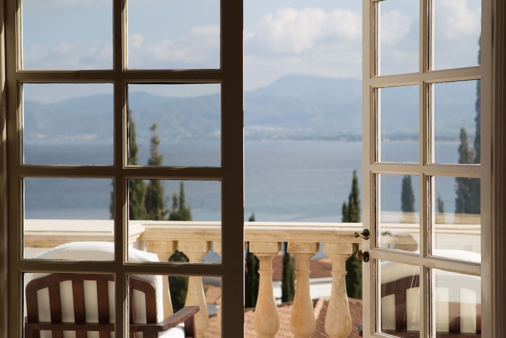 Uitzicht vanaf balkon
