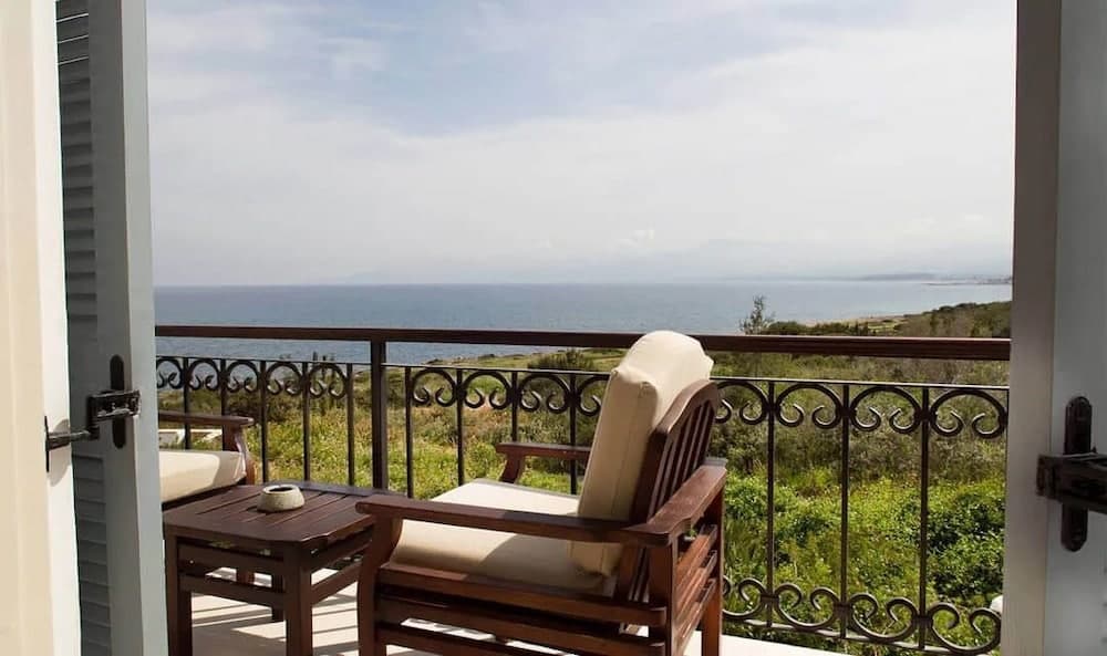 Uitzicht vanaf balkon