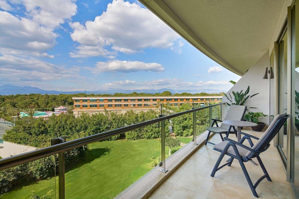 Uitzicht vanaf balkon