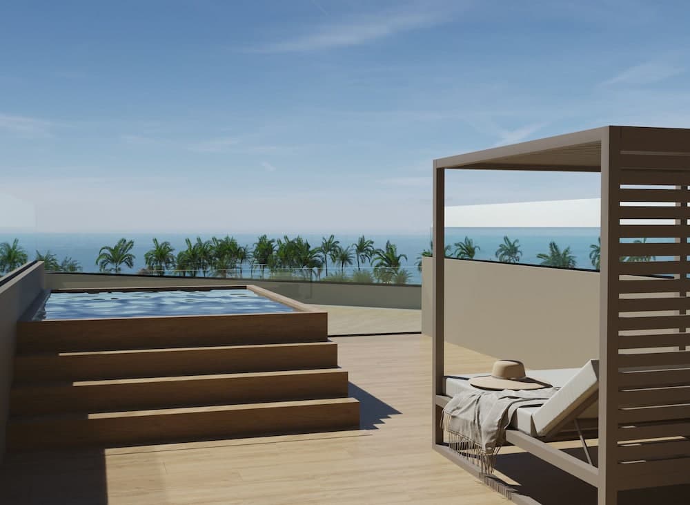 Uitzicht vanaf balkon
