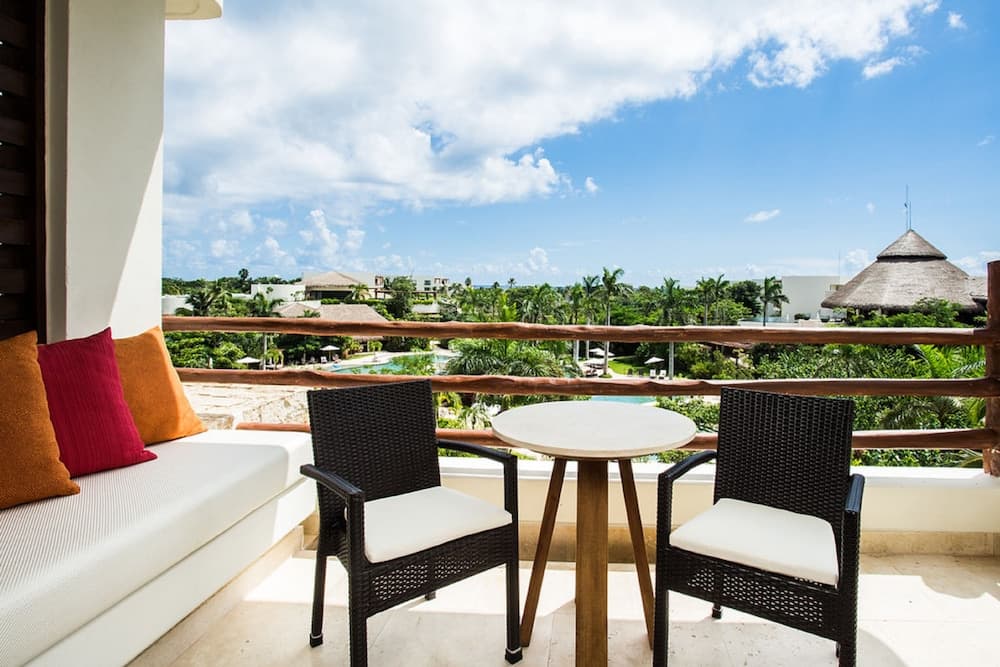 Uitzicht vanaf balkon