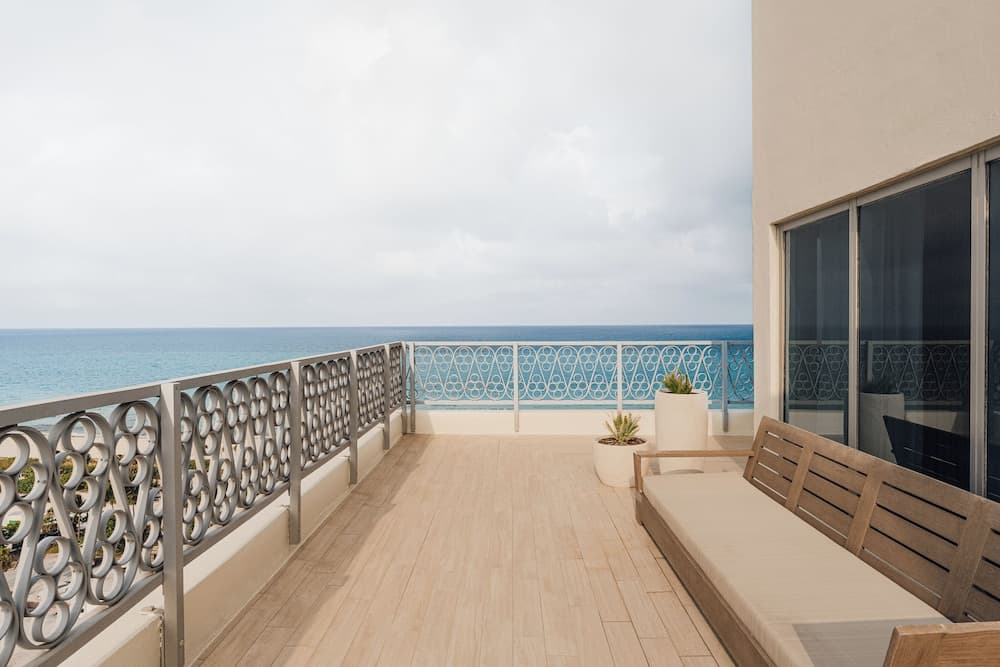Uitzicht vanaf balkon