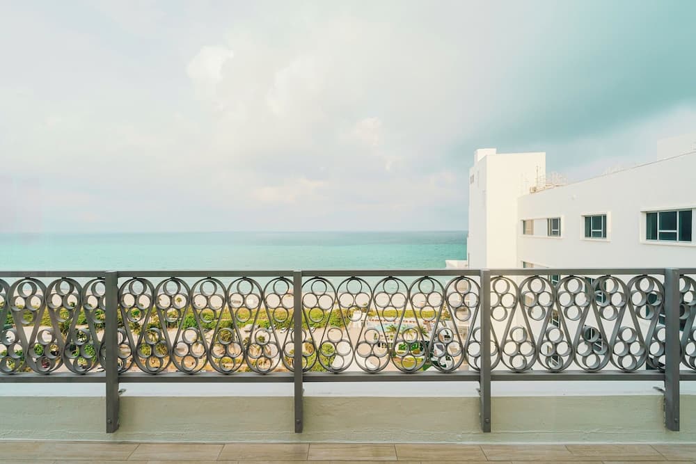 Uitzicht vanaf balkon