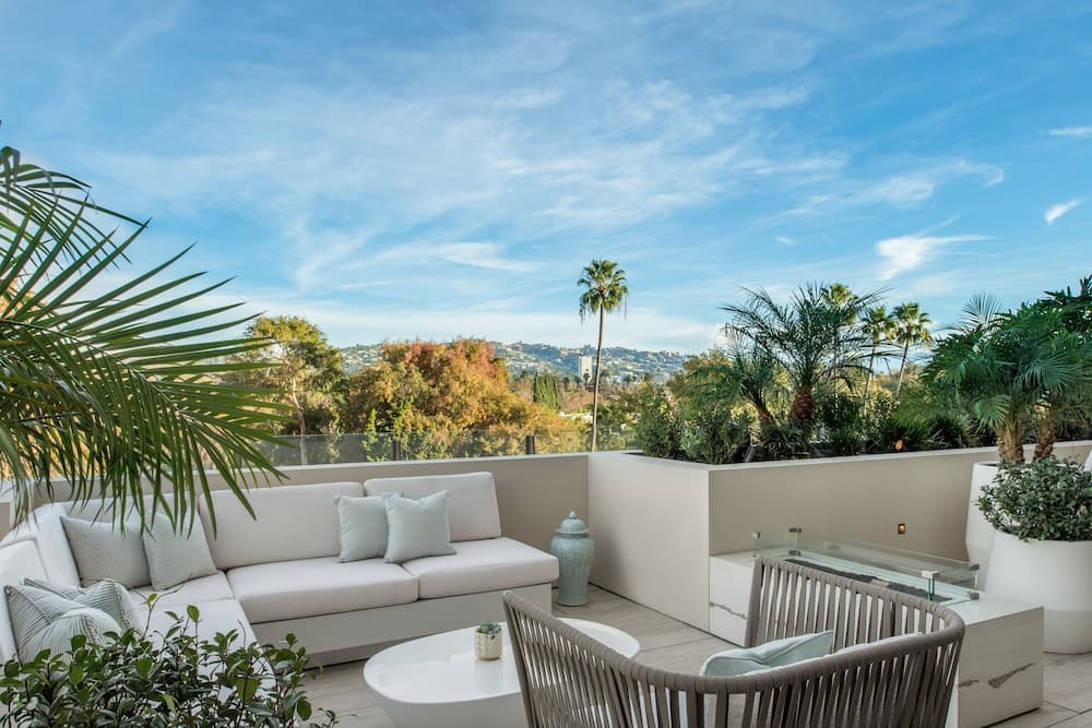 Uitzicht vanaf balkon