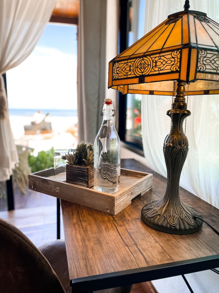 Uitzicht op strand/zee