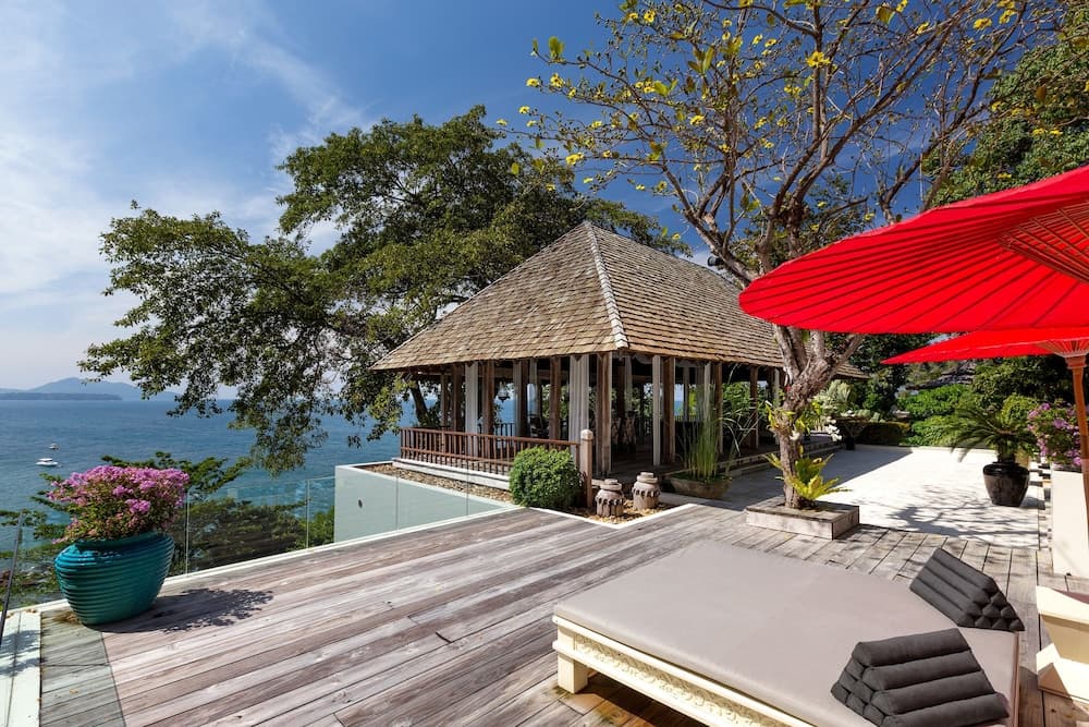 Uitzicht vanaf balkon