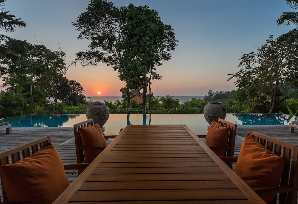 Uitzicht vanaf balkon