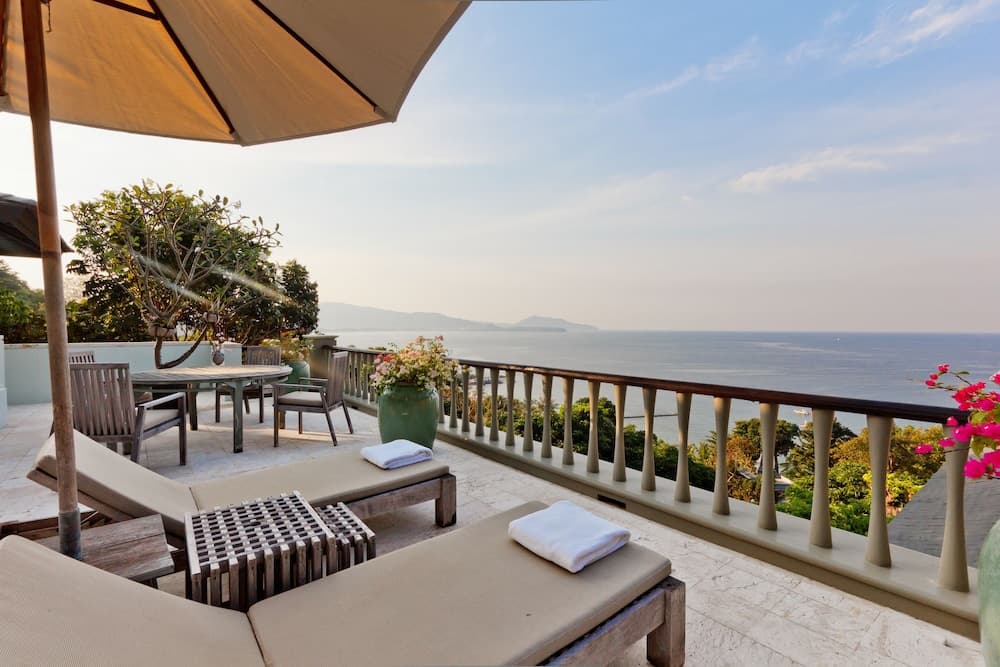 Uitzicht vanaf balkon