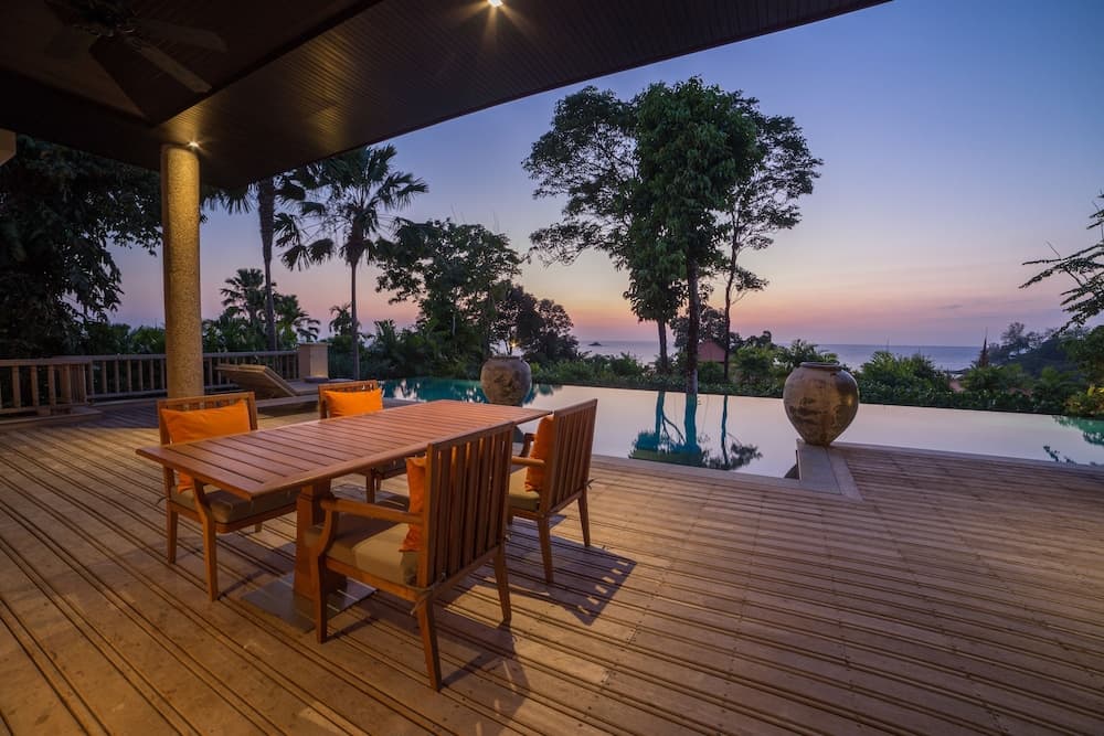Uitzicht vanaf balkon