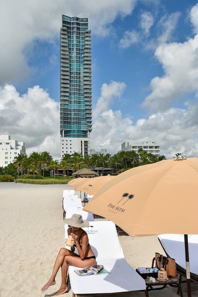 Uitzicht op strand/zee