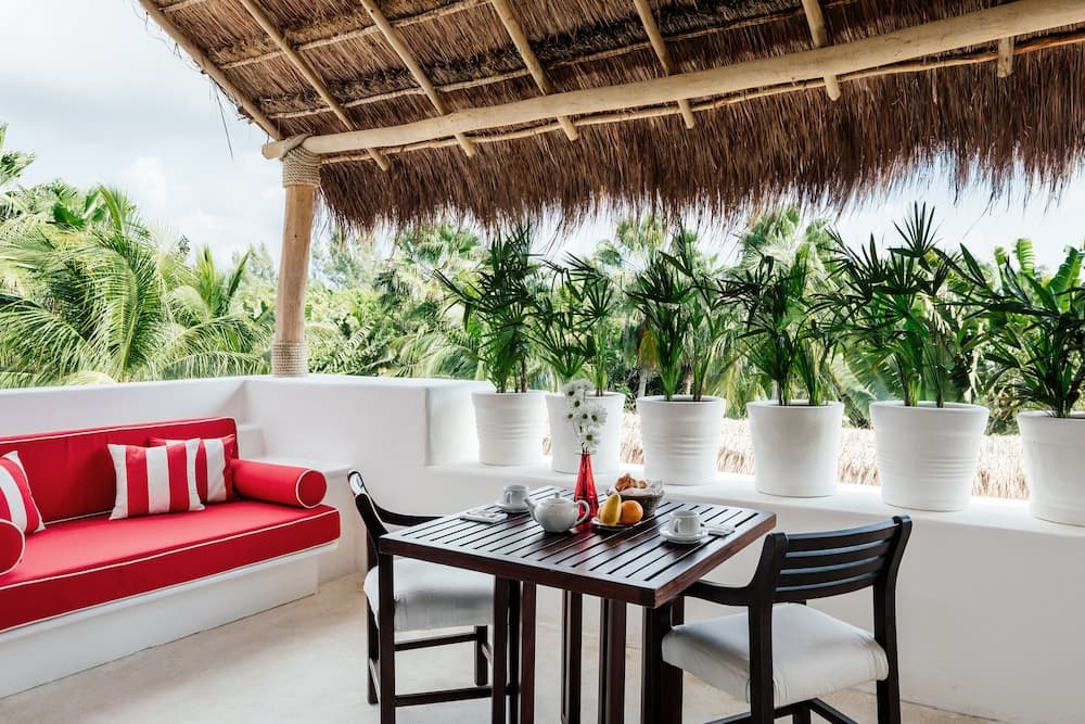 Uitzicht vanaf balkon