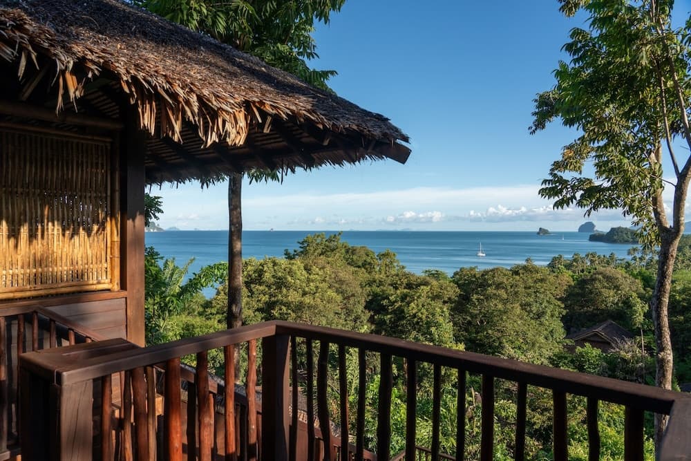 Uitzicht vanaf balkon
