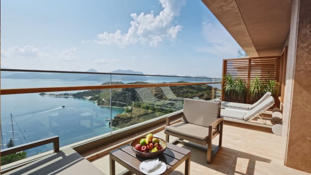 Uitzicht vanaf balkon