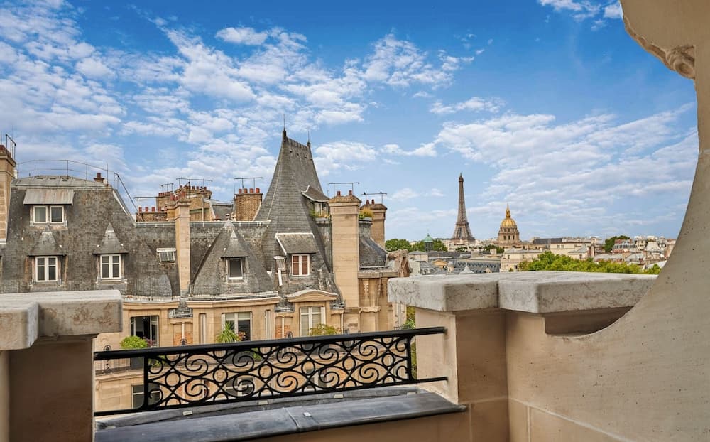 Uitzicht vanaf balkon