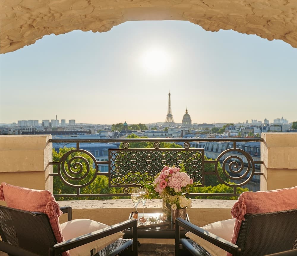 Uitzicht vanaf balkon
