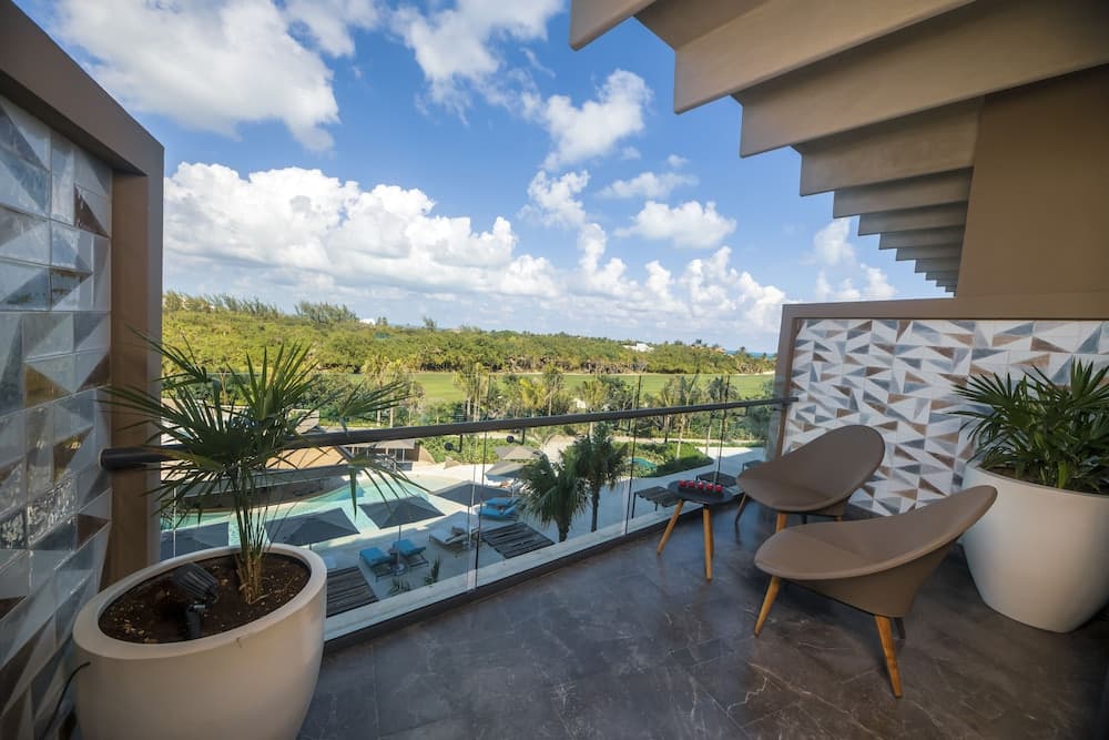 Uitzicht vanaf balkon