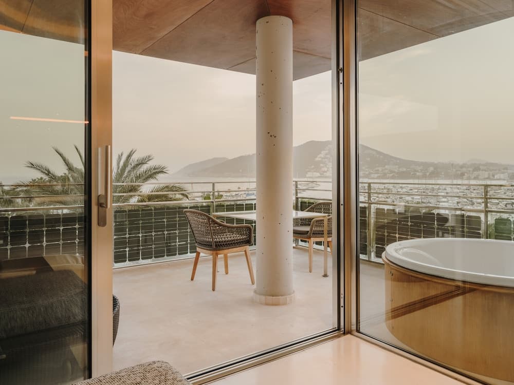 Uitzicht vanaf balkon