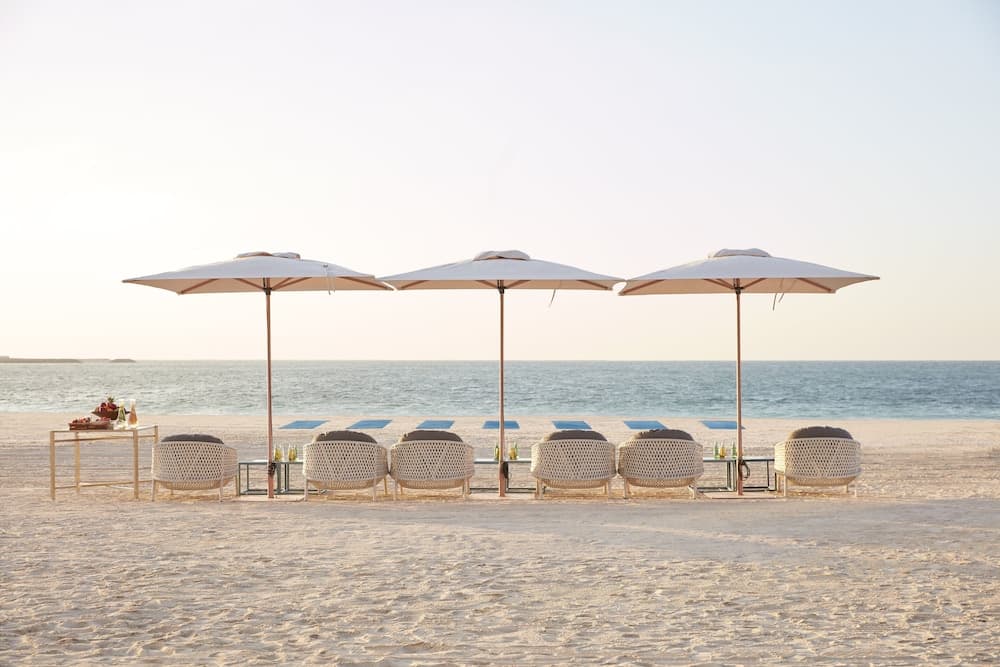 Uitzicht op strand/zee