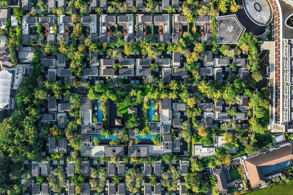 Uitzicht vanuit accommodatie