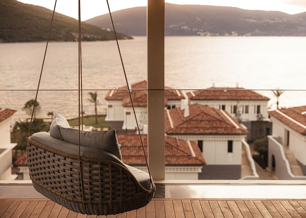 Uitzicht vanaf balkon