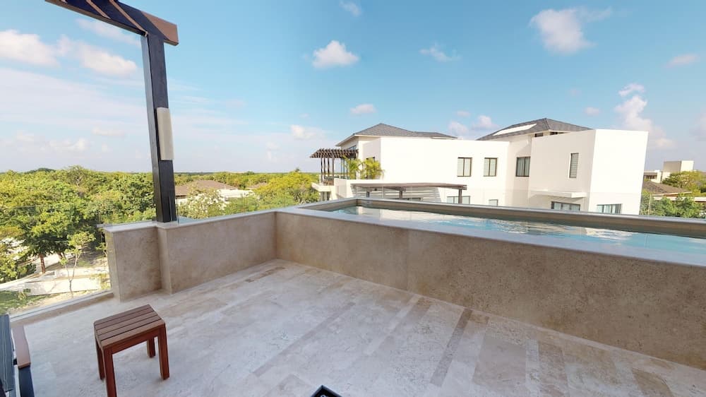 Uitzicht vanaf balkon