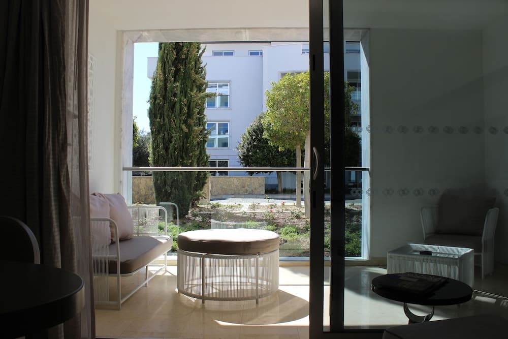 Uitzicht vanaf balkon