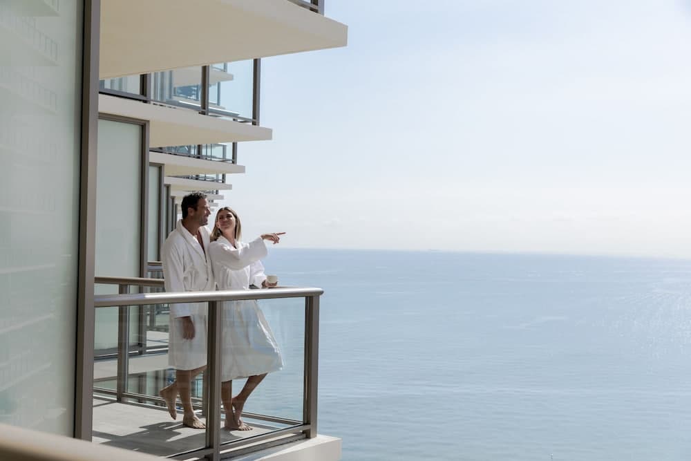 Uitzicht vanaf balkon