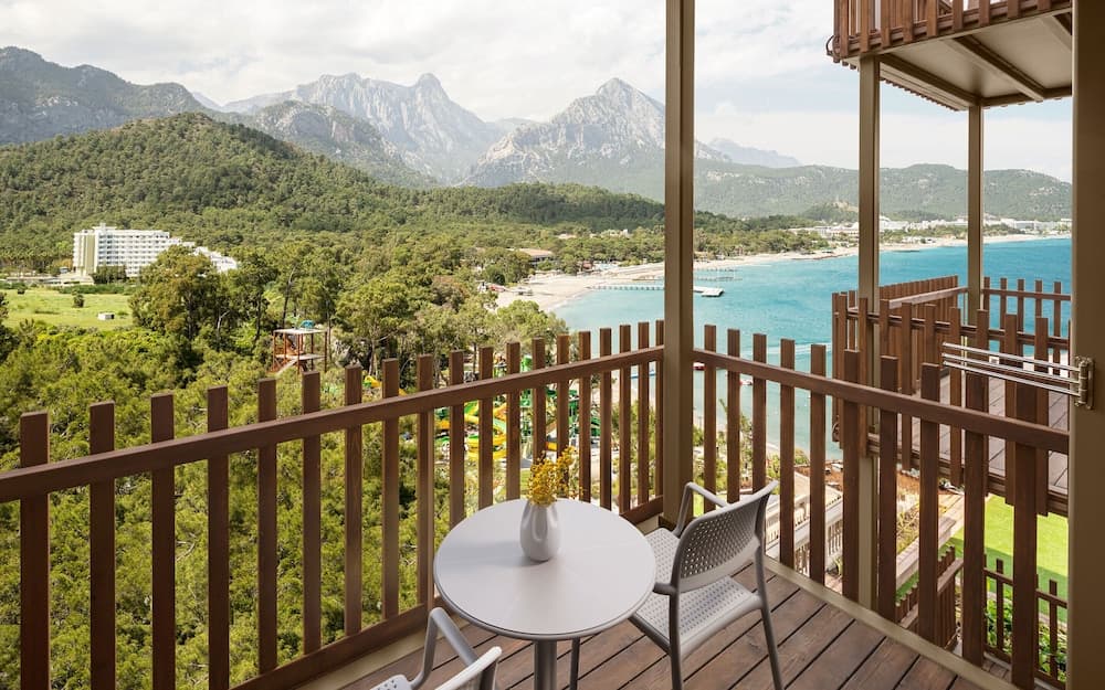 Uitzicht vanaf balkon