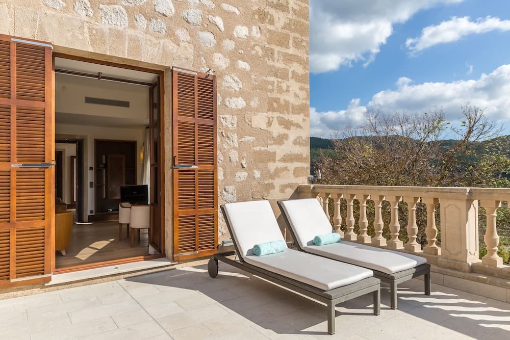 Uitzicht vanaf balkon