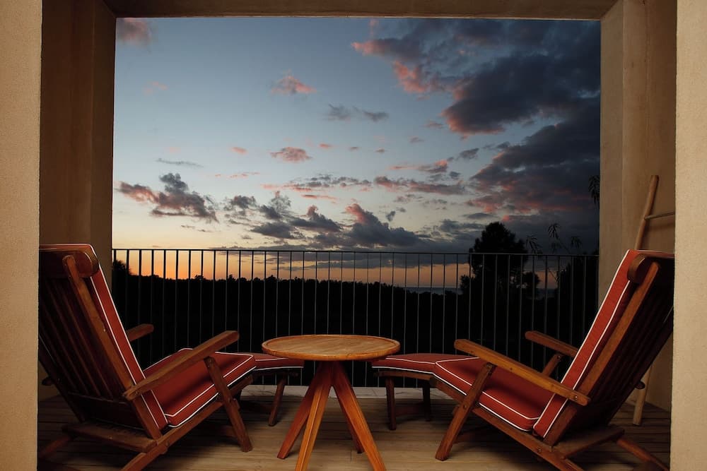 Uitzicht vanaf balkon