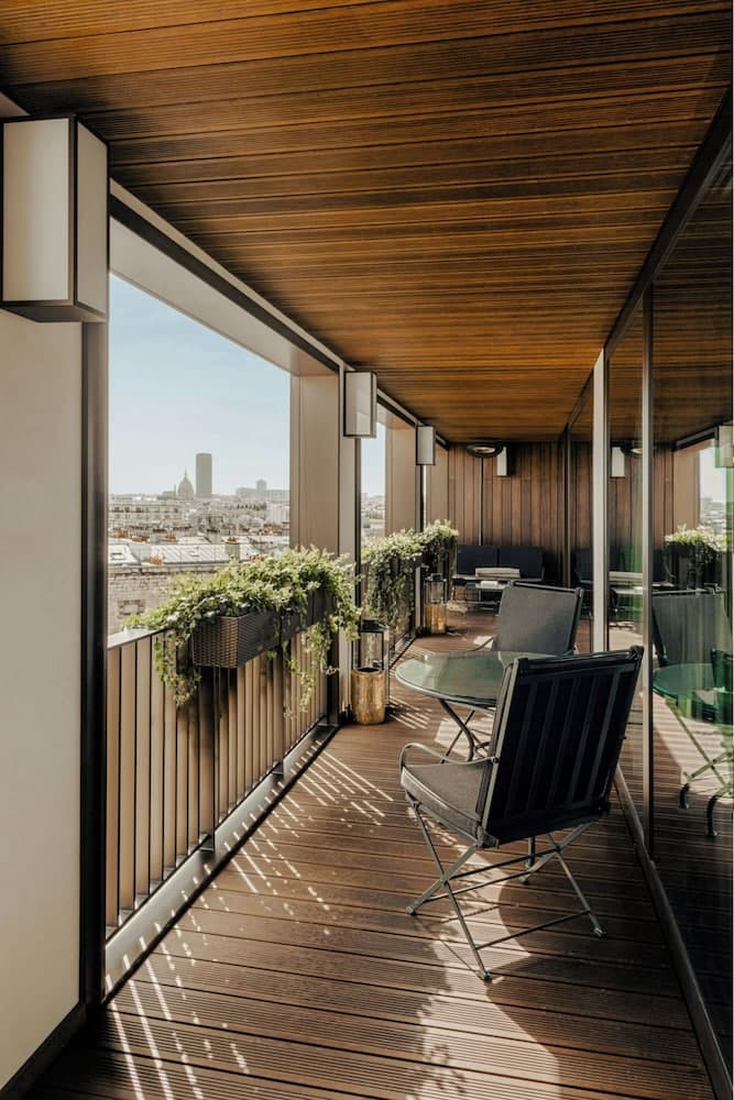 Uitzicht vanaf balkon
