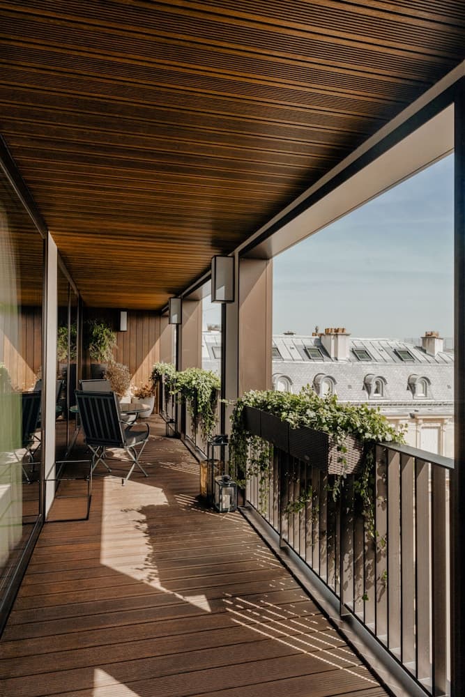 Uitzicht vanaf balkon