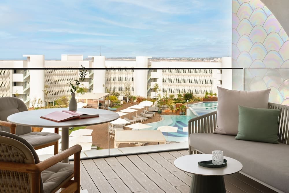 Uitzicht vanaf balkon