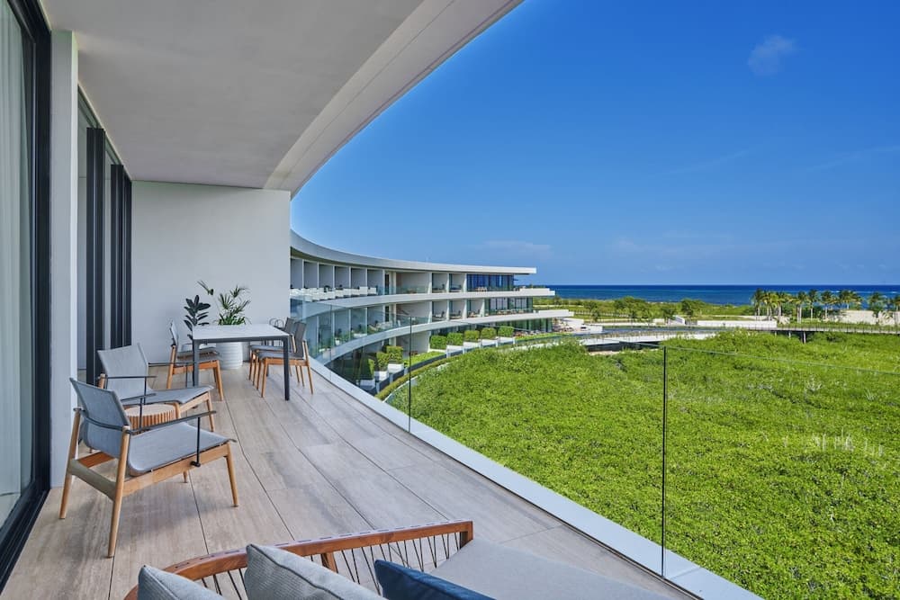 Uitzicht vanaf balkon