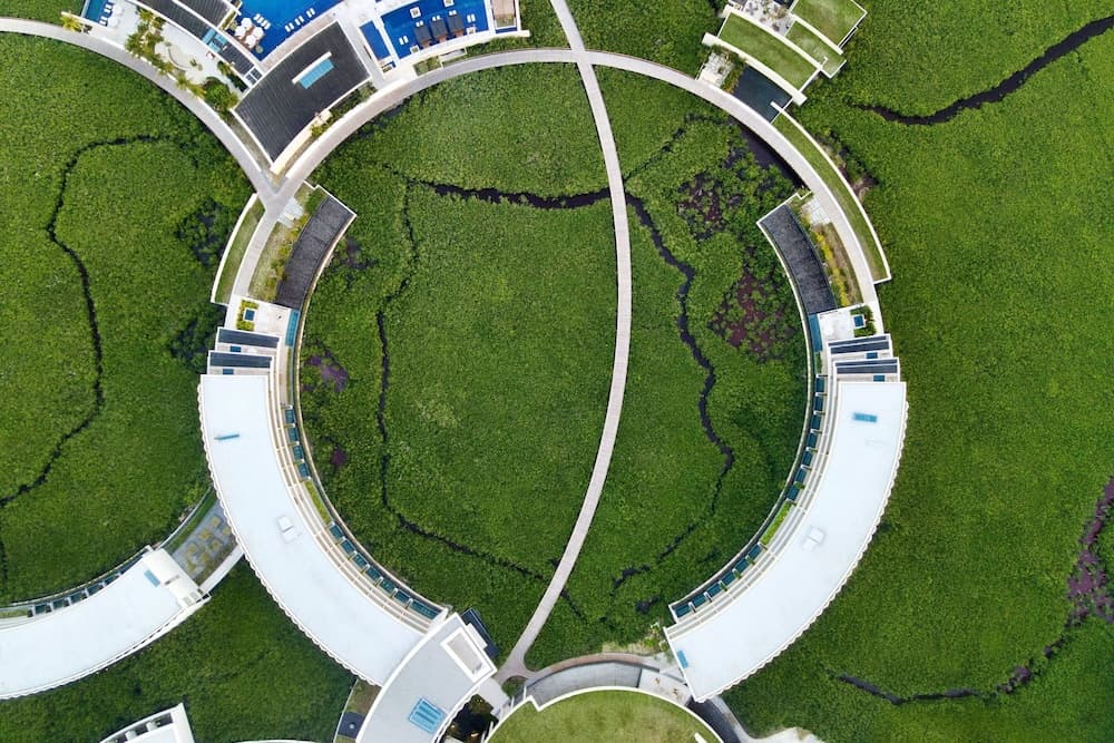 Uitzicht vanuit accommodatie