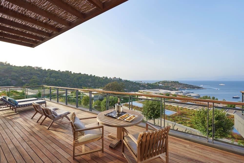 Uitzicht vanaf balkon