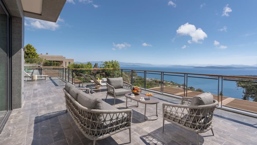 Uitzicht vanaf balkon
